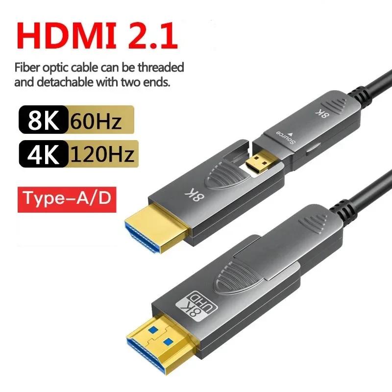 HDMI 2.1 и  ̺, Ÿ A + Ÿ D, HDMI Ƽ ̹, RTX 4070/4090, 8K @ 60Hz, 4K @ 120Hz, 48Gbps, 15m, 20m, 50m